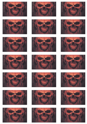 Pirate Skull Ghost Stickers - 21 per sheet