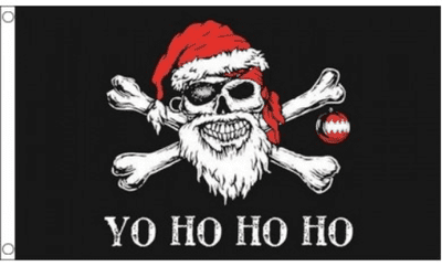 Pirate Yo Ho Ho Large Flag - 5' x 3'.