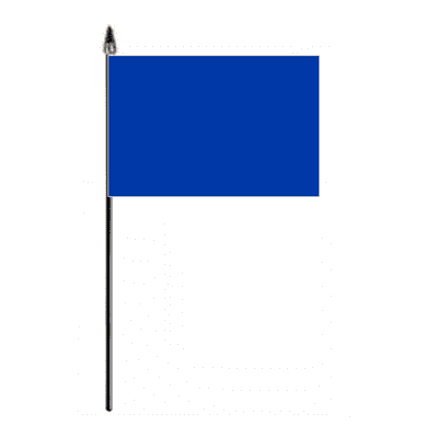 Plain Blue Hand Flag - Small.