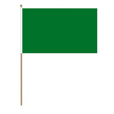 Plain Green Hand Flag - Large