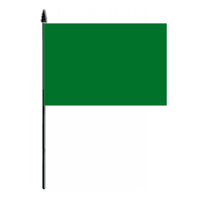 Plain Green Hand Flag - Medium