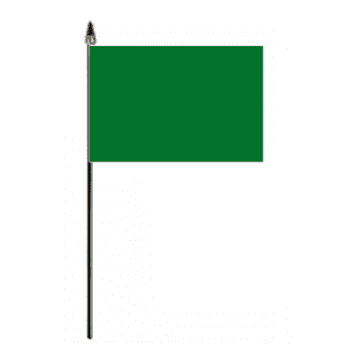 Plain Green Hand Flag - Small.