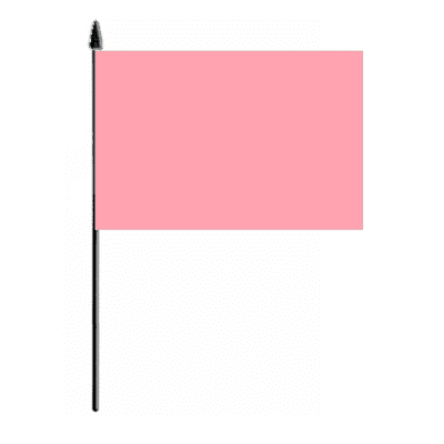 Plain Pink Hand Flag - Medium