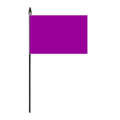 Plain Purple Hand Flag - Small.