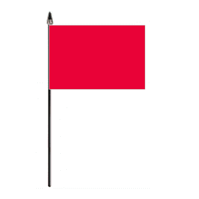 Plain Red Hand Flag - Small.