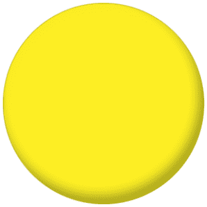 Plain Yellow 25mm Flat Back