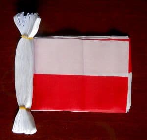 Poland Bunting, rectangular, 9 metre.