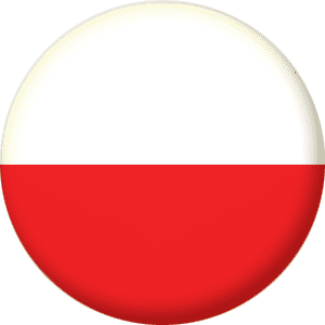 Poland Country Flag 25mm Button Badge