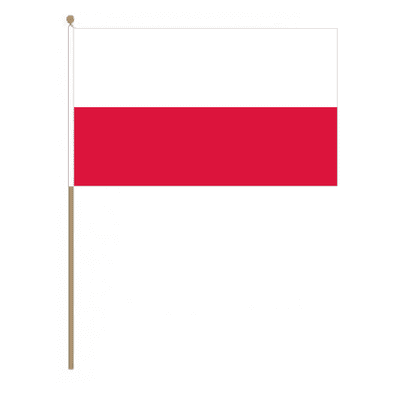 Poland Country Hand Flag - Large.