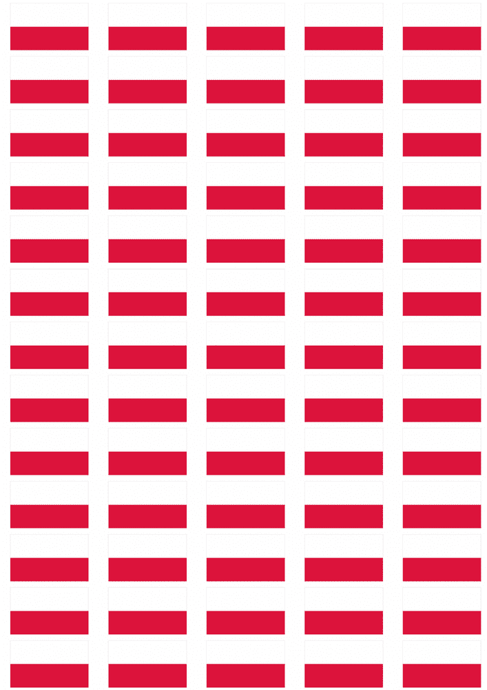 Poland Flag Stickers - 65 per sheet