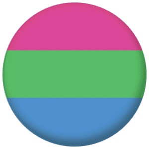 Polysexual Pride Flag 25mm Button Badge