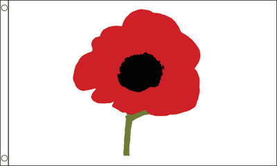 Poppy Large Flag - 5' x 3'