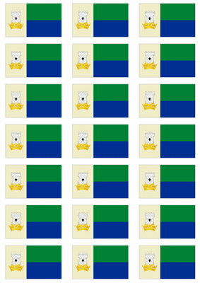 Portland Flag Stickers - 21 per sheet