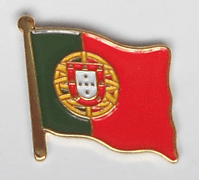Portugal Country Flag Enamel Pin Badge