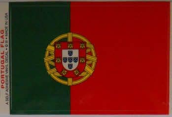 Portugal Country Flag Rectangular Decal.