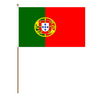 Portugal Country Hand Flag - Large.
