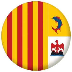 Provence-Alpes-Côte d'Azur Province Flag 58mm Button Badge