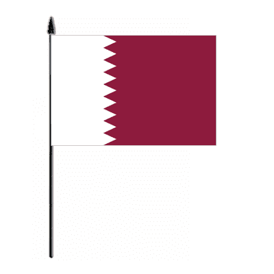 Qatar Country Hand Flag - Medium.