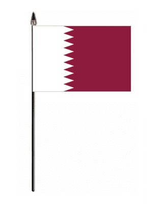 Qatar Country Hand Flag - Small.