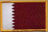 Qatar Embroidered Flag Patch, style 08.