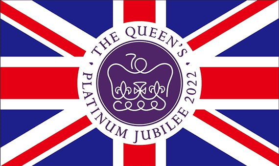 Queen's Platinum Jubilee Large Flag (UK) - 5' x 3'