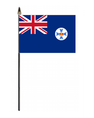 Queensland Hand Flag - Small.