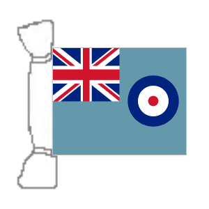 RAF Ensign Bunting, rectangular, 9 metre.