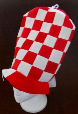 Red and White Topper Hat.
