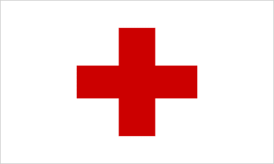 Red Cross Large Flag - 5' x 3'.