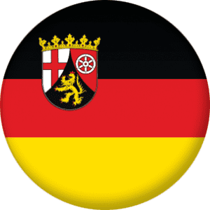 Rhineland-Palatinate State Flag 58mm Mirror
