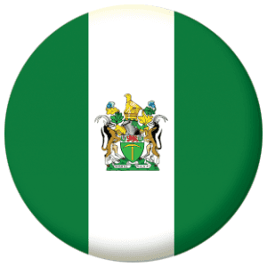 Rhodesia Country Flag 58mm Mirror Keyring