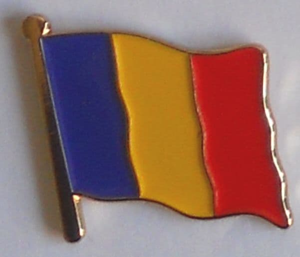 Romania Country Flag Enamel Pin Badge