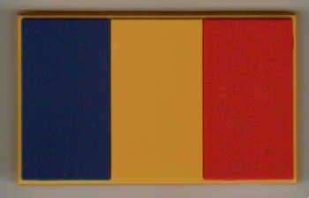 Romania Country Flag Soft PVC Fridge Magnet.