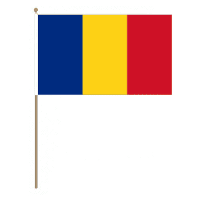 Romania Country Hand Flag - Large
