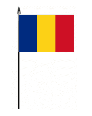 Romania Country Hand Flag - Small.
