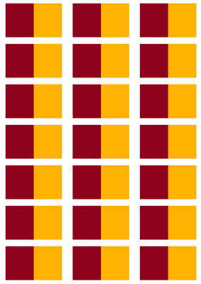 Rome City Flag Stickers - 21 per sheet