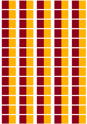 Rome City Flag Stickers - 65 per sheet