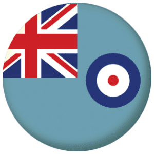 Royal Air Force RAF Ensign 25mm Flat Back