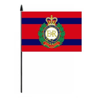 Royal Engineers Corps Hand Flag - Medium