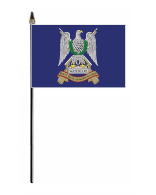 Royal Scots Dragoons Guards Hand Flag - Small.