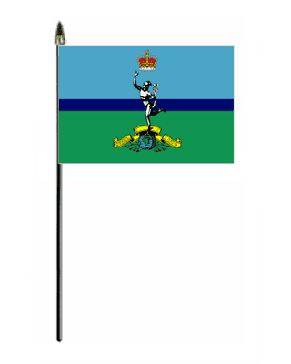Royal Signals Corps Hand Flag - Small.