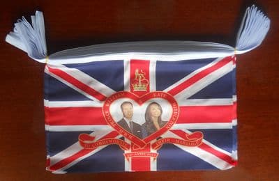 Royal Wedding Bunting, rectangular, 15.75 metre.
