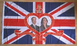 Royal Wedding Large Flag style 1 - 5' x 3'.
