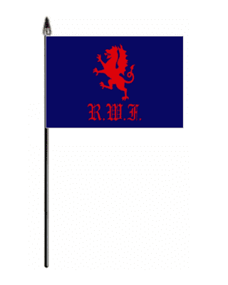 Royal Welsh Fusiliers Hand Flag - Small.