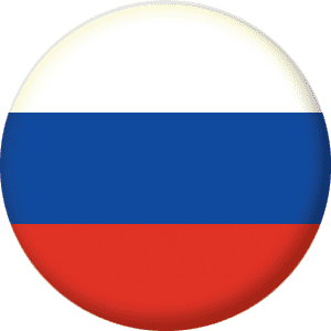 Russia Country Flag 25mm Button Badge