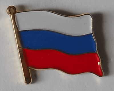 Russia Country Flag Enamel Pin Badge