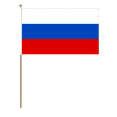 Russia Country Hand Flag - Large.