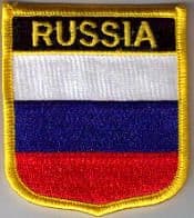Russia Embroidered Flag Patch, style 07.