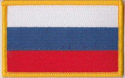 Russia Embroidered Flag Patch, style 08.
