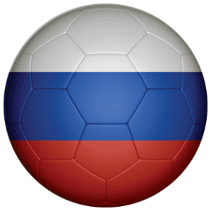 Russia Football Flag 25mm Button Badge